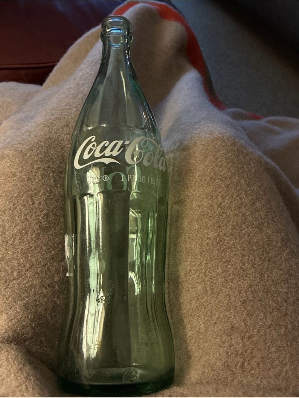 Coca Cola Green Vintage Glass Bottle